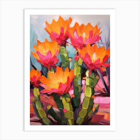 Cactus Painting Echinocereus 1 Art Print