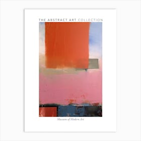 Orange And Red Abstract Painting 3 Exhibition Poster Art Print
