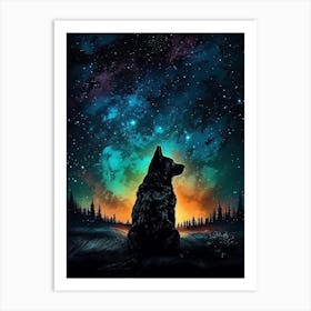 The Dog From The Movie Man On The Moon In The Galaxy Art Print