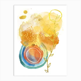 Abstract Watercolor Painting 13 Art Print