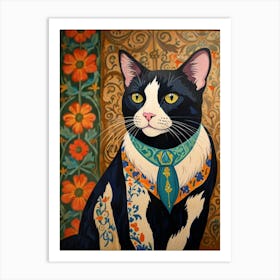 Cat With A Collar Art Print