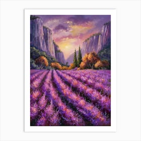 Lavender Field 4 Art Print