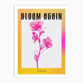 Hot Pink Delphinium 1 Poster Art Print