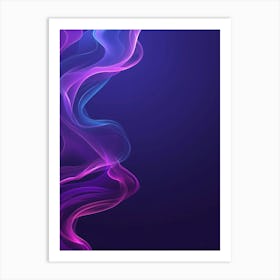 Abstract Smoke Background Art Print