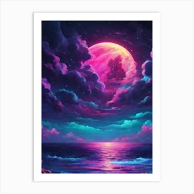 Full Moon In The Sky 1 Art Print