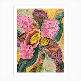 Pink Orchid Art Print