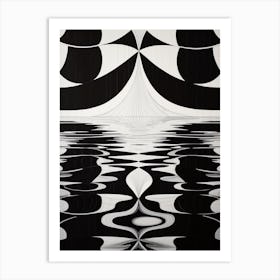 Water Geometric Abstract 13 Art Print