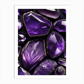 Purple Amethyst 1 Art Print