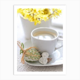 Coffee And Flowers Art Print