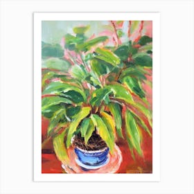 Bird’S Nest Fern 2 Impressionist Painting Art Print