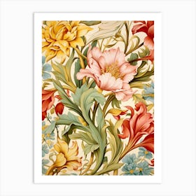 Floral Wallpaper Pattern 8 Art Print