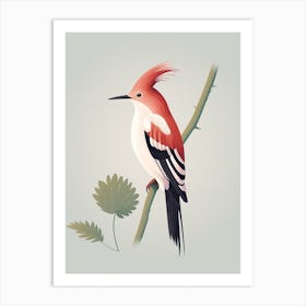 Minimalist Hoopoe 1 Illustration Art Print