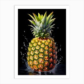 Pineapple Watercolor Trending Intricate Details Art Print