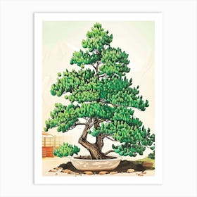 Juniper Tree Storybook Illustration 1 Art Print