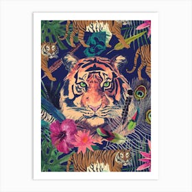 Tiger In The Jungle Art Print