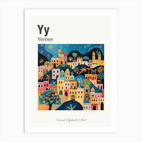 Kids Travel Alphabet  Yemen 4 Art Print