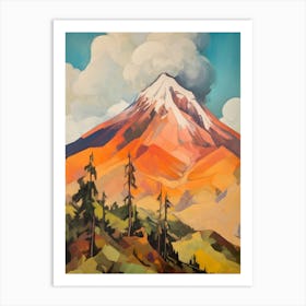 Pico De Orizaba Mexico 4 Mountain Painting Art Print