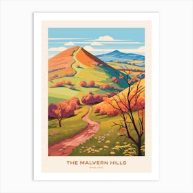 The Malvern Hills England 3 Hike Poster Art Print