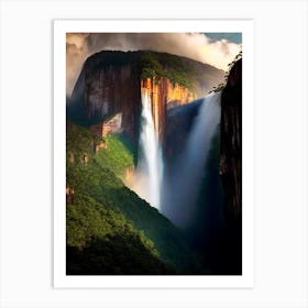 Angel Falls, Venezuela Realistic Photograph (2) Art Print