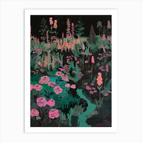 Night In The Garden 2 Art Print