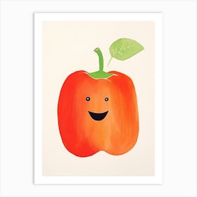 Friendly Kids Bell Pepper 3 Art Print