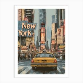 Aihrgdesign A Classic 1960s Travel Poster For New York Art Print