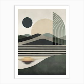 'Geometric Spaces' Art Print