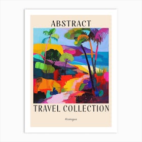 Abstract Travel Collection Poster Nicaragua 2 Art Print