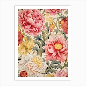 Floral Wallpaper 151 Art Print