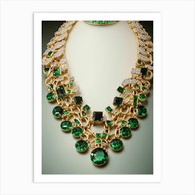 Emerald Necklace Art Print