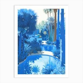 Blue Garden Art Print