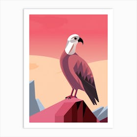 Minimalist Vulture 2 Illustration Art Print