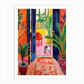 Cat In The Doorway Art Print