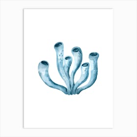 Blue Corals Art Print