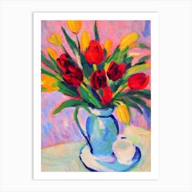 Tulips 2  Matisse Style Flower Art Print