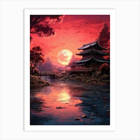 Asian Sunset 2 Art Print