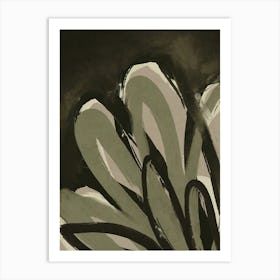 Green Leafs Art Print