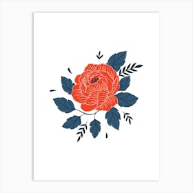Red Rose 4 Art Print