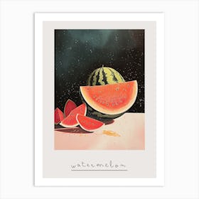 Art Deco Watermelon 1 Poster Art Print
