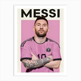 Inter Miami Football Lionel Messi Art Print