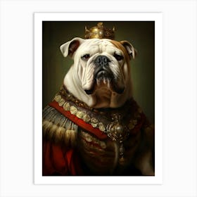 Bulldog Baroque 2 Art Print