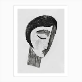 Woman'S Face 135 Art Print