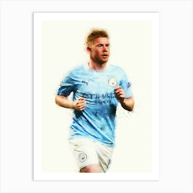 Kevin De Bruyne Manchester City 1 Art Print