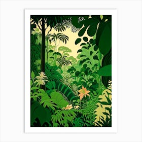 Majestic Jungles 5 Rousseau Inspired Art Print