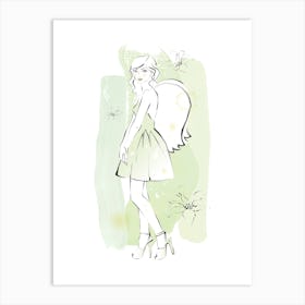 Angel Girl Art Print