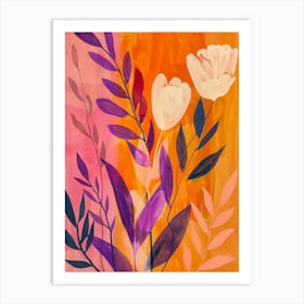 Abstract Flower Painting 10 Art Print