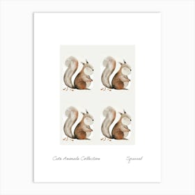 Cute Animals Collection Squirrel 5 Art Print