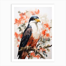 Bird Painting Collage Crested Caracara 3 Art Print