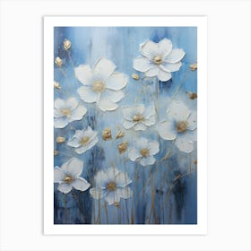 White Flowers Art Print