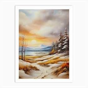 Winter Landscape 38 Art Print